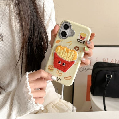 Fast Food Embroidered Phone Case