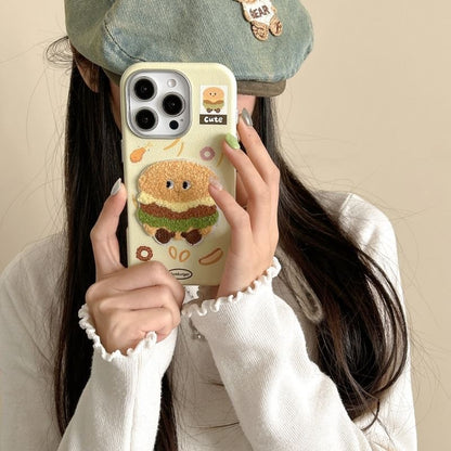 Fast Food Embroidered Phone Case