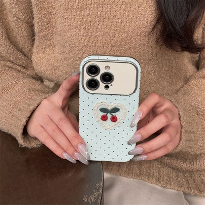 Cherry Embroidered Phone Case