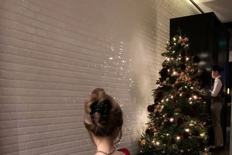Satin Backless Maxi Cocktail Dress With Bow Detail