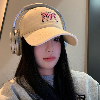 Embroidered Cat Baseball Cap