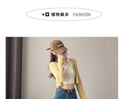 High Waist Washed Cropped Wide Leg Jeans (Various Designs)