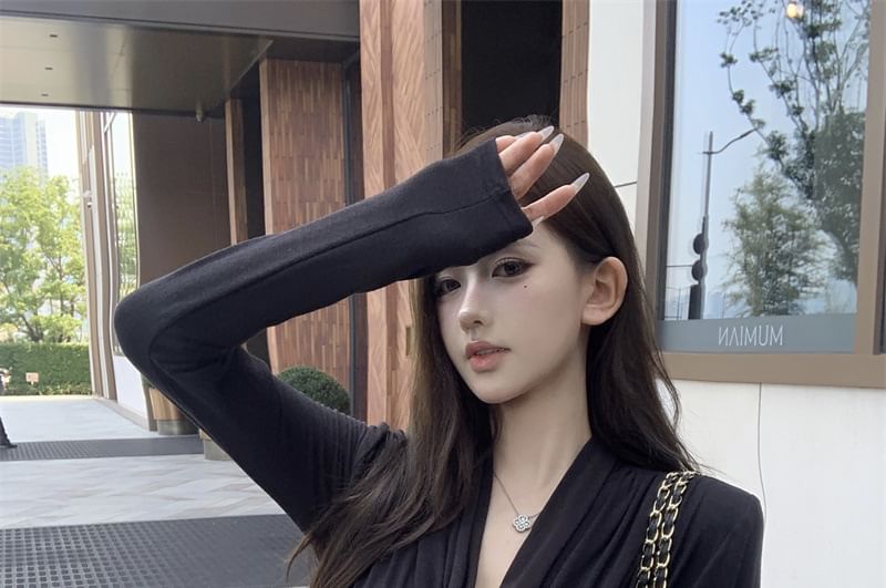 Shawl Tie Plain Waist Cardigan Collar