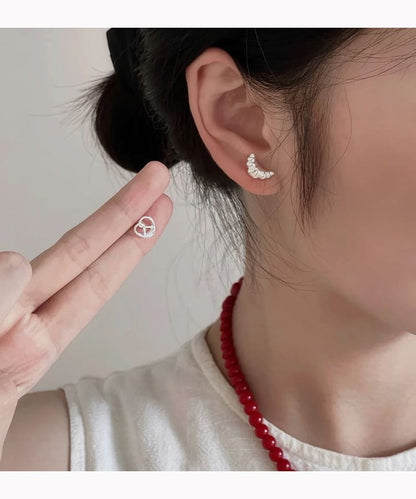 Pastry Asymmetrical Stud Earring / Clip On Earring