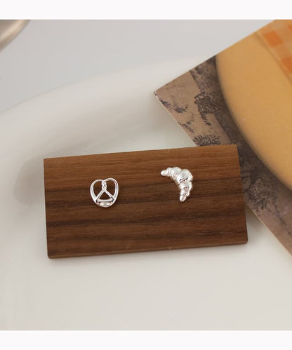 Pastry Asymmetrical Stud Earring / Clip On Earring