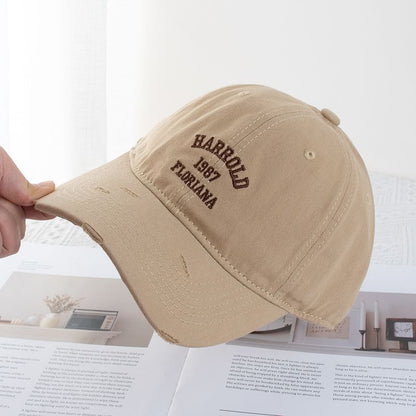 Lettering Embroidery Cap