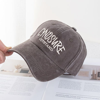 Lettering Washed Cap