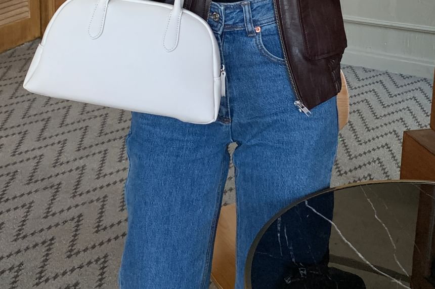 Plain Fluffy Trim Faux Suede Gloves