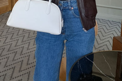 Plain Fluffy Trim Faux Suede Gloves