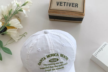 Letter Embroidered Baseball Cap