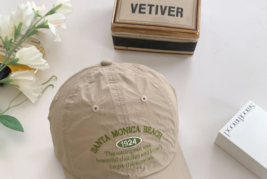 Letter Embroidered Baseball Cap