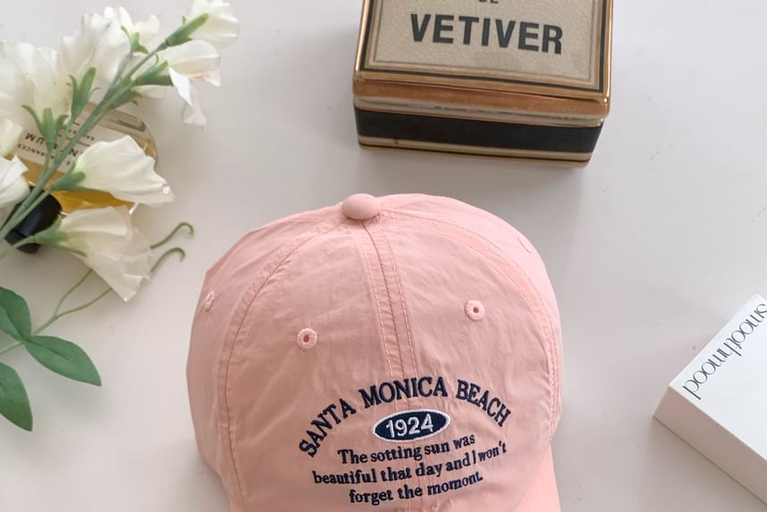Letter Embroidered Baseball Cap