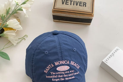 Letter Embroidered Baseball Cap