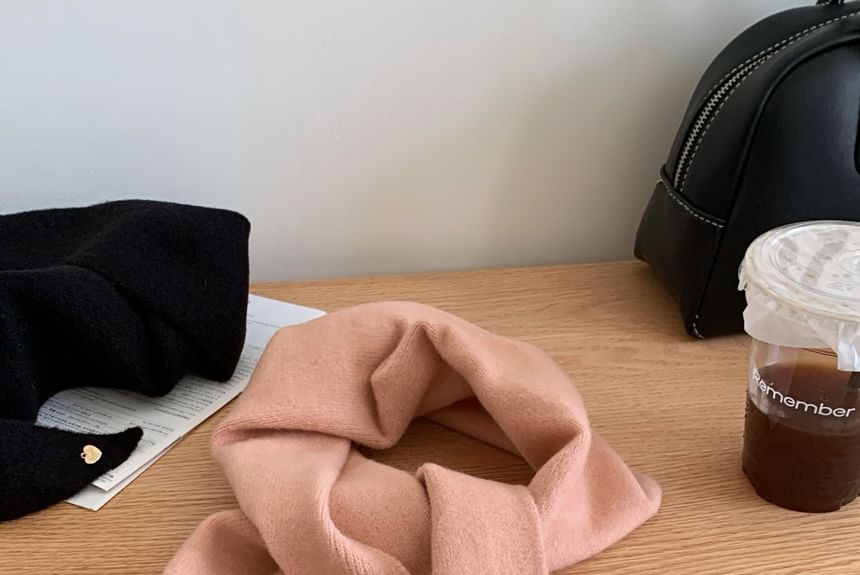 Heart Buttoned Scarf