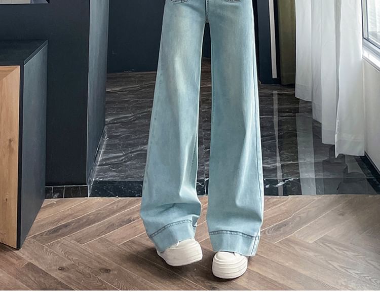 High Rise Washed Loose Fit Jeans (Various Designs)