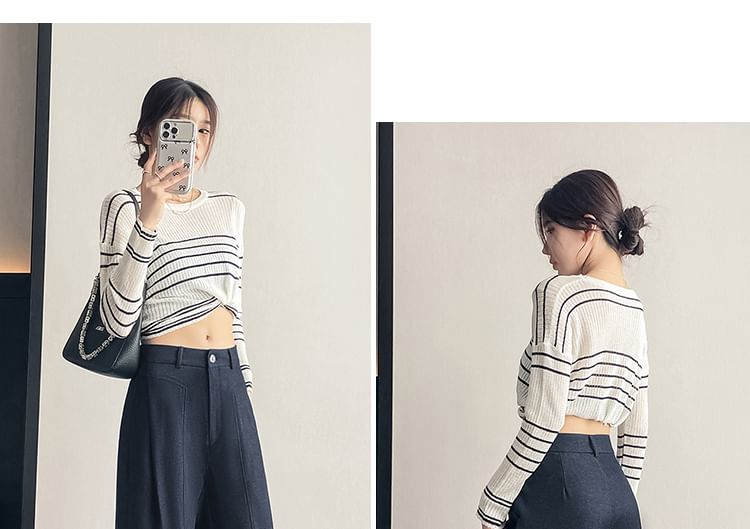 High Waist Plain Wide Leg Dress Pants