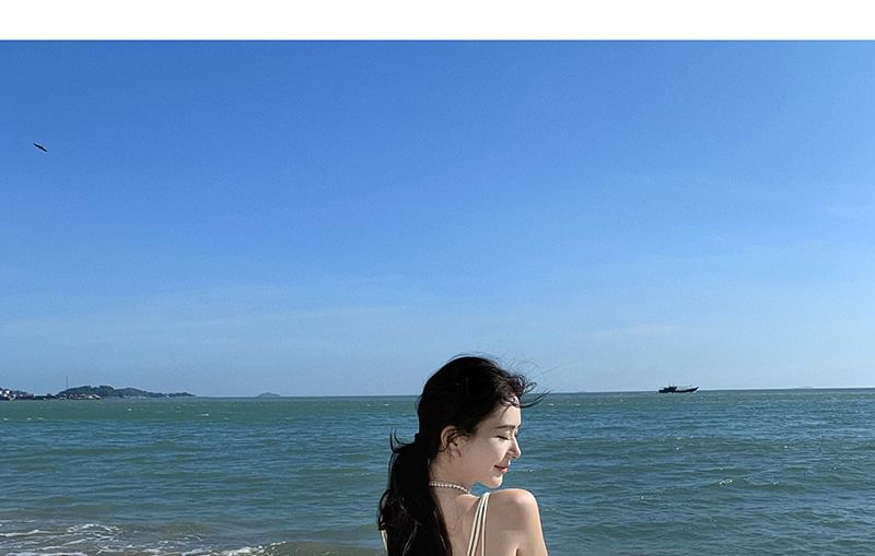 Thin Strap V-Neck Solid Flowing Maxi Dress