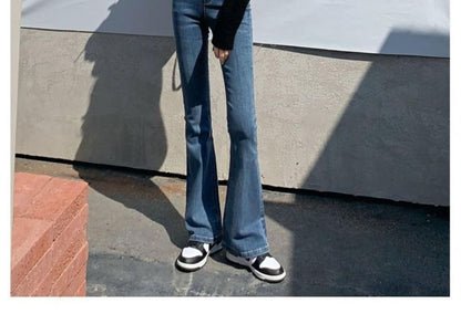 High Waist Flared Jeans