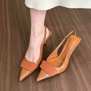 Pointy High Heel Slingback Sandals