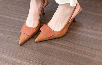 Pointy High Heel Slingback Sandals
