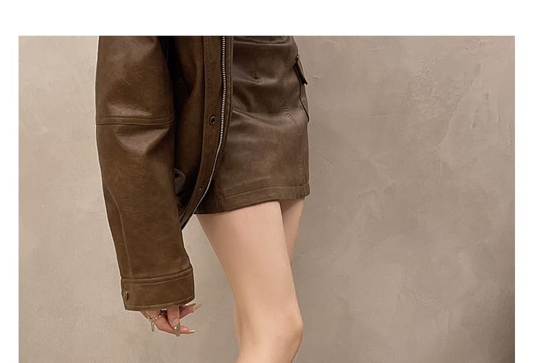 Platform Buckled Zip Panel Short Boots