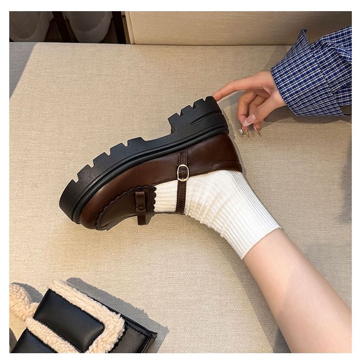 Platform Bow Mary Jane Shoes