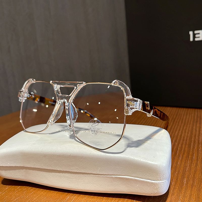 Half Frame Aviator Glasses