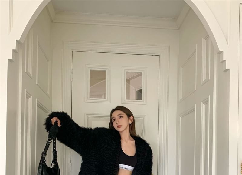 Fluffy Loose-Fit Jacket