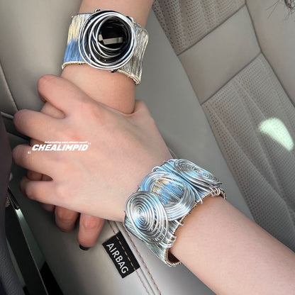 Chunky Open Metal Bangle