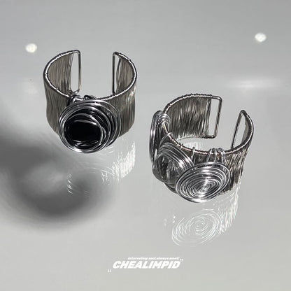 Chunky Open Metal Bangle