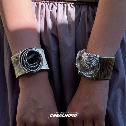 Chunky Open Metal Bangle
