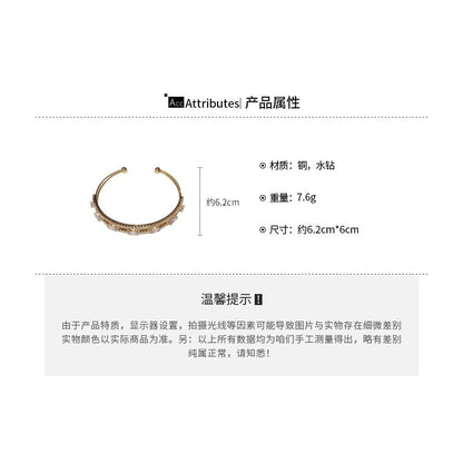 Rhinestone Open Bangle