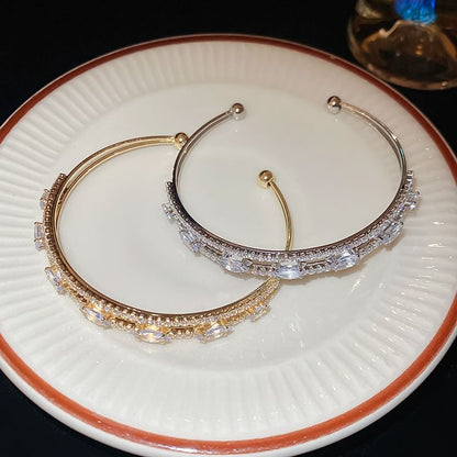 Rhinestone Open Bangle