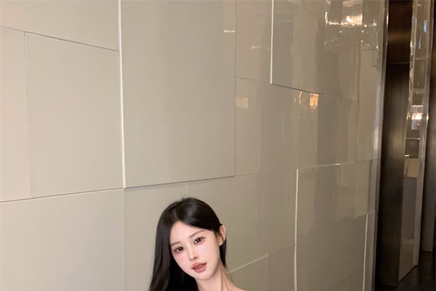 One-Shoulder Plain Asymmetrical Cami Top