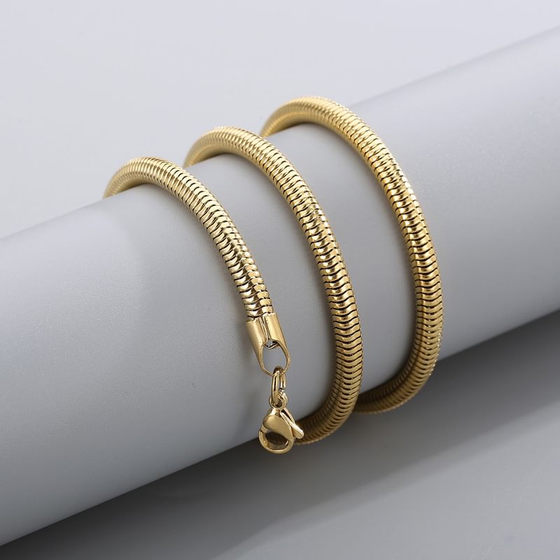 Snakebone Stainless Steel Necklace