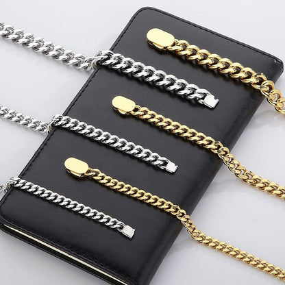 Cuban Link Chain Necklace and Bracelet Set