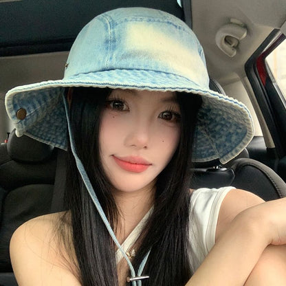 Washed Denim Boonie Hat