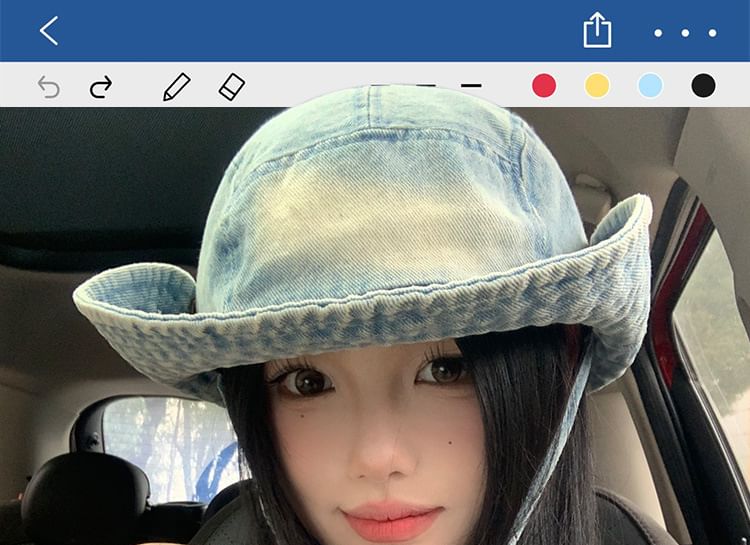 Washed Denim Boonie Hat