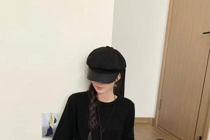 Long Sleeve Crew Neck Solid Gathered Panel Knit Maxi A-Line Gown