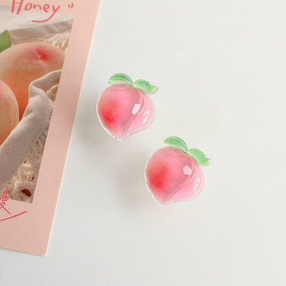 Peach Stud Earring / Clip On Earring