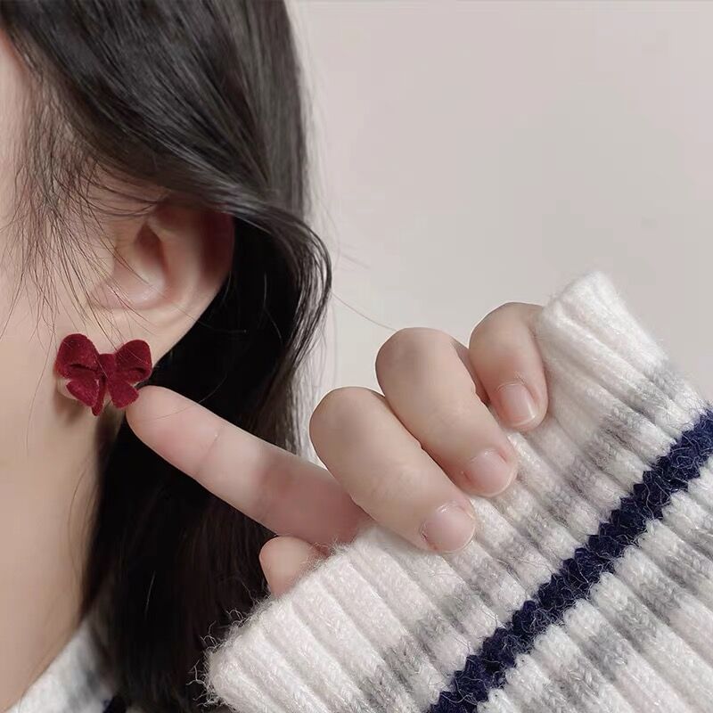 Bow Stud Earring / Clip On Earring