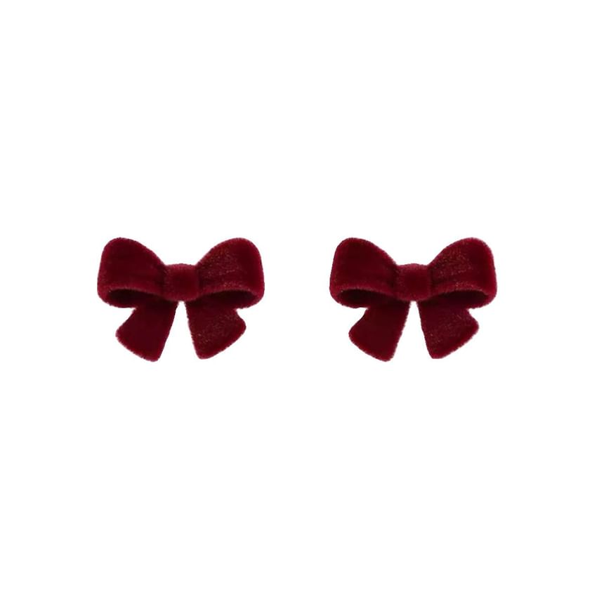 Bow Stud Earring / Clip On Earring
