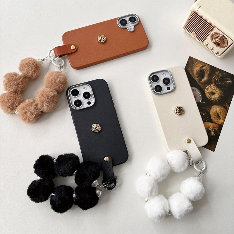 Floral Phone Case with Strap