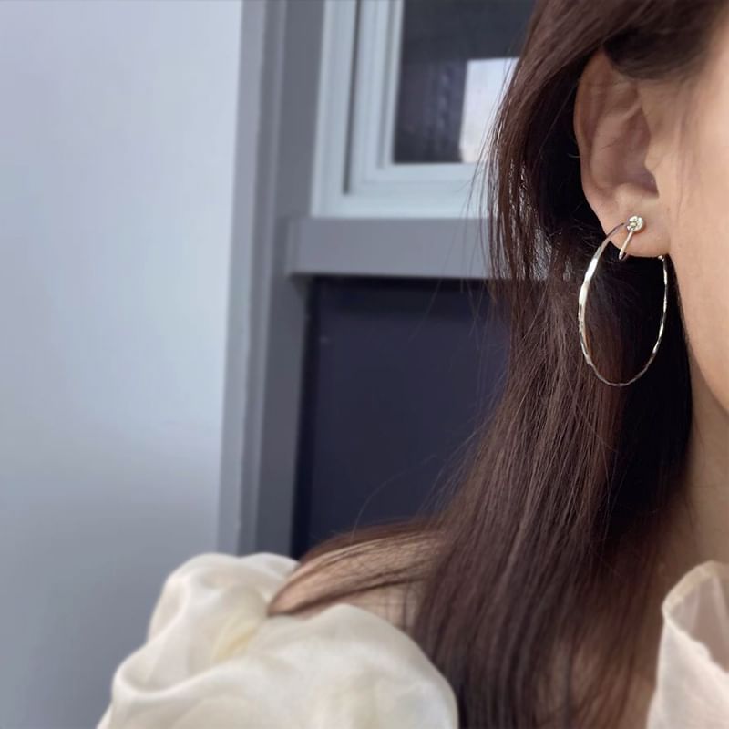 Open Hoop Earring / Clip On Earring