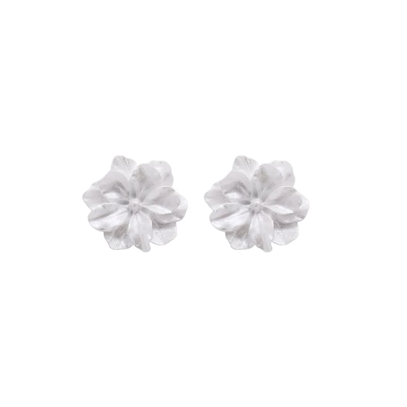 Flower Stud Earring / Clip On Earring