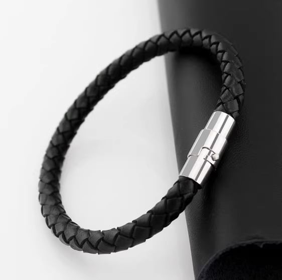 Metal Clasp Woven Bracelet