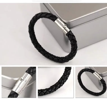 Metal Clasp Woven Bracelet