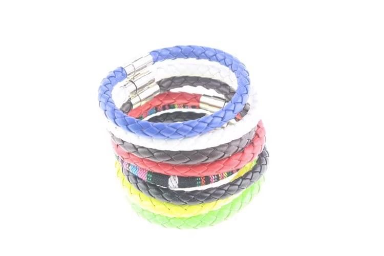 Metal Clasp Woven Bracelet