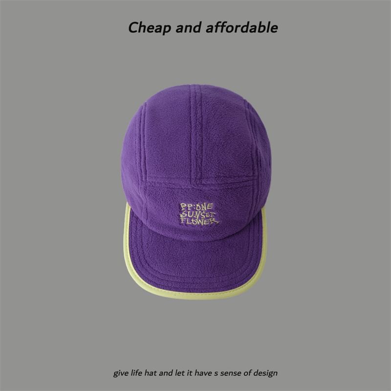 Embroidered Fleece Cap Lettering