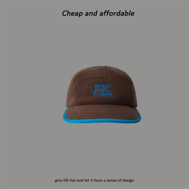 Embroidered Fleece Cap Lettering